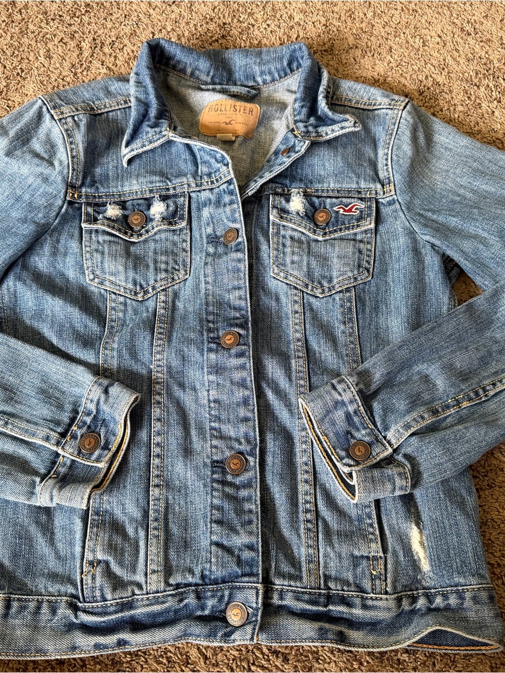 Hollister Light Wash Denim Jacket